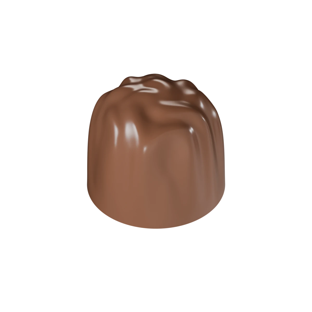 4003-Pralin  Dalgalı Mini Silindir Polikarbon Çikolata Kalıbı