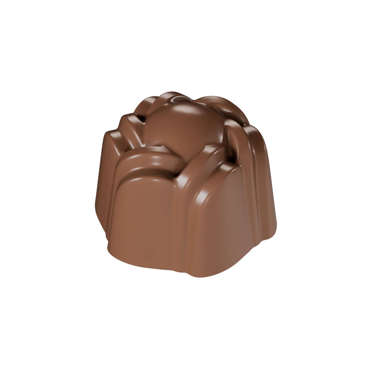 4004-Pralin Sarmal Vortex Tasarımlı Polikarbon Çikolata Kalıbı