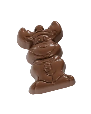 5010-Figür Şapkalı Sevimli Geyik Polikarbon Çikolata Kalıbı